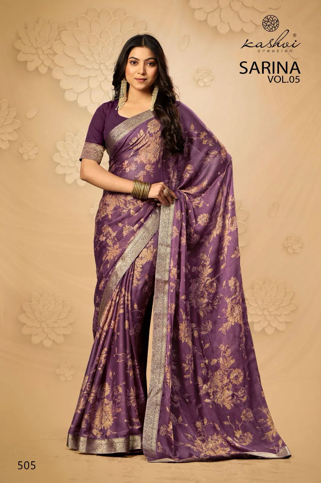 Sarina Vol 6 By Kashvi Pc Moss Printed Wholesale Saree Suppliers In Mumbai